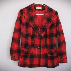 Size 10 PENDLETON Woolen Mills Portland Oregon 100% Pure VIRGIN WOOL Jacket